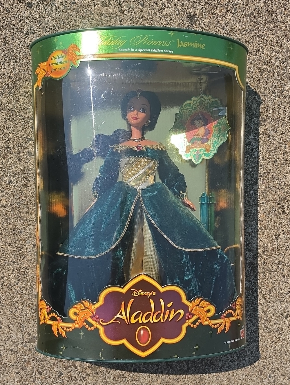 Disney Jasmine Holiday Princess Doll - Teal and Gold